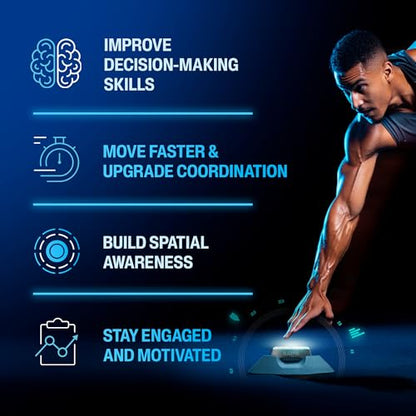 BlazePod Reaction Training Kit Smart Pods for Speed, Agility & Cognitive Drills - Trainer Bundle- App Access Included (6 Pods + 6 X Pod Bases)
