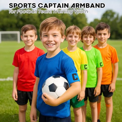 Football Soccer Captain's Armbands Captain Armband Special Custom Size for Kids and Youth - color: Green