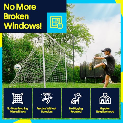 Open Goaaal 3-in-1 Soccer Training Rebounder - Soccer Goal for Volley, Passing, Training - Outdoor Sports, Backyard Games - size: Standard with Targets