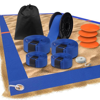 Beach Volleyball Court Line Beach Volleyball Court Boundary Sideline and End Line 16m X 8m Beach Volleyball Official Court Size Sand Volleyball Court Line Set