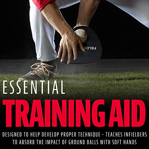 Franklin Sports MLB Fielding Trainer - PE Foam - Training - Infield - Field - Left + Right Hand - Baseball + Softball + Tee Ball