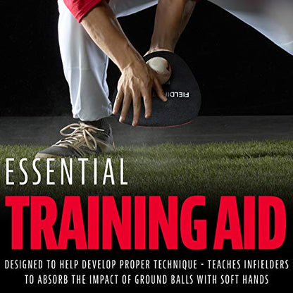 Franklin Sports MLB Fielding Trainer - PE Foam - Training - Infield - Field - Left + Right Hand - Baseball + Softball + Tee Ball