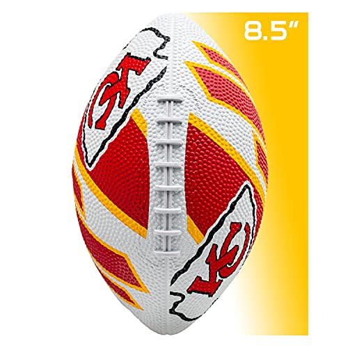 Franklin Sports NFL Team Footballs - Rubber Youth Mini Balls for All Teams - Kids 8.5" Football + Air Pump Sets - Official NFL Licensed