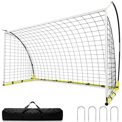 Soccer Goal for Backyard, 12×6 ft /6×4 ft Portable Soccer Goal Net, Quick Setup Soccer Goals with 1 Carry Bag - size: 12 X 6 Feet