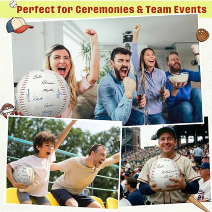 22 Inch Oversized Signature Baseball Thank You Gifts for Autographs PVC Cork Core Display Ball Best Coach Team Appreciation Gift End of Season Keepsake