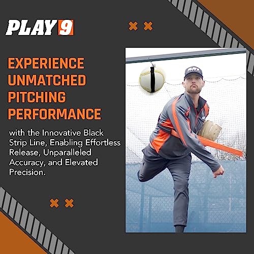 Play 9 Baseball Leather Weighted Baseball Training Set of 4 in for Teen and Adults for arm Velocity Training Ideal for Throwing and Pitching. (Set of 4)