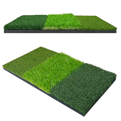 Authentic Golf Putting Practice Mat Automatic Ball Return and Direction Line for Real Green Feel Indoor Outdoor Training - style: 3 in 1 version