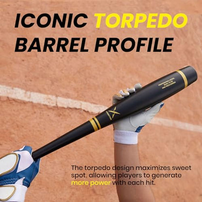 T1 Pro Plastic Torpedo Bat for Backyard Baeball Game - 32 in / 12 oz