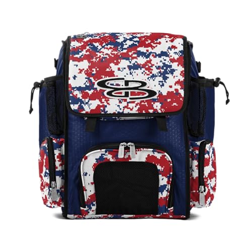 Boombah Mini Superpack Bat Bag PS-9014-3001C23 Digital Camo Royal/Red - color: Royal Blue/Red_C23