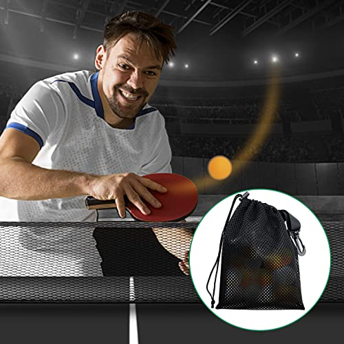 20 PCS With Clips Mesh Drawstring Bags, Portable Nylon Storage Bags for toy,Sports Storage,Outdoor activities etc. (5.9x7.9in) - size: 20Pcs / 5.9x7.9in