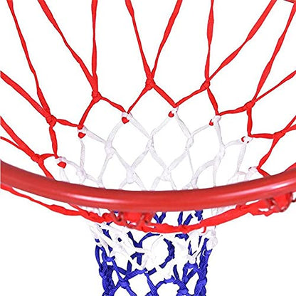 2Pcs Basketball Net Replacement Standard Basketball Hoop Net Thick Nylon Braided Hoop Net All Weather Basketball Net for Indoor Outdoor(12 Loops)