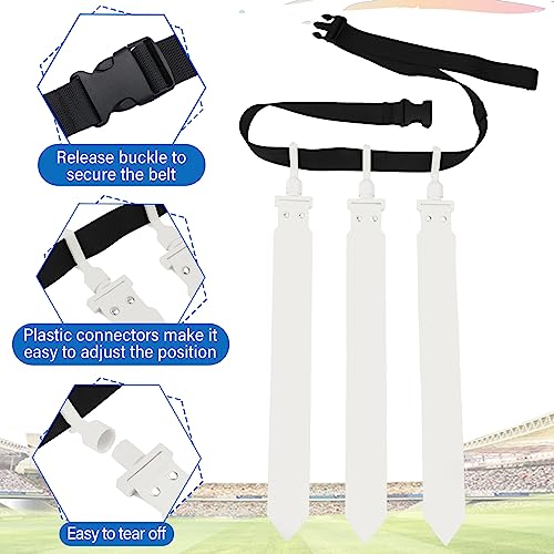 Junkin 6/8/10 Players Flag Football Sets Adjustable Football Belts and Flags for Youths Teens Kids Adults Players Sports Team - color: White