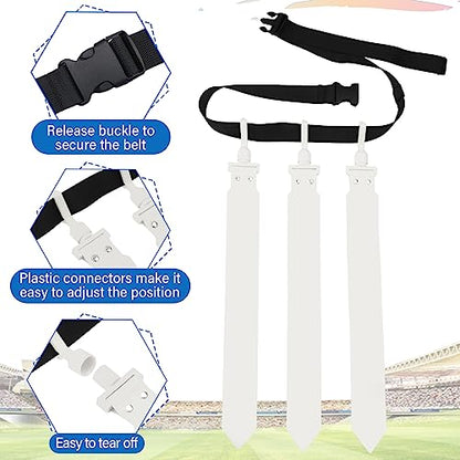 Junkin 6/8/10 Players Flag Football Sets Adjustable Football Belts and Flags for Youths Teens Kids Adults Players Sports Team