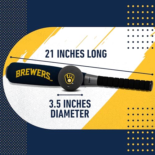 Franklin Sports MLB Jumbo Foam Baseball Bat + Ball Sets - Kids Oversize Foam Baseball Bats + Soft Baseballs - Indoor + Outdoor Youth Baseball Toy - MLB Team Baseball Bat + Ball Sets
