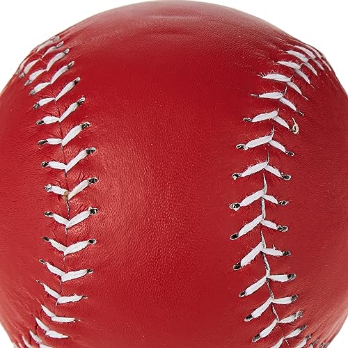 Markwort Weighted 12-Inch Softballs-Leather Cover - color: Red