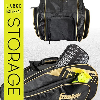 Franklin Sports Pro Series Paddle Bag - color: Black/Gold