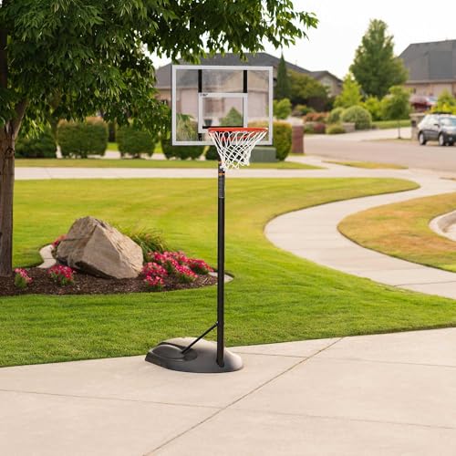 Lifetime Youth Portable Basketball Hoop, Adjustable Height 5.5-7.5 Ft, 30-Inch Shatterproof Fusion Backboard