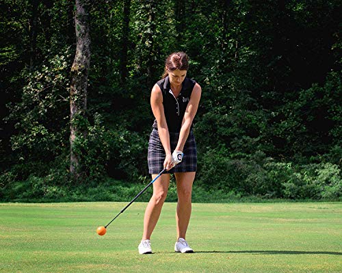 Orange Whip Golf Swing Trainer Aid Patented & Made in USA for Improved Rhythm, Flexibility, Balance, Tempo, and Strength *American Made* - style: Compact - 35.5"