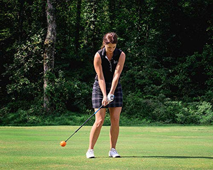 Orange Whip Golf Swing Trainer Aid Patented & Made in USA for Improved Rhythm, Flexibility, Balance, Tempo, and Strength *American Made* - style: Compact - 35.5"