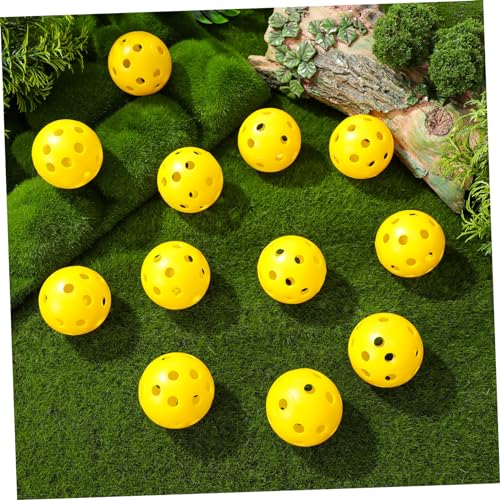 Totority 24pcs Indoor Golf Training Balls Durable Airflow Practice Balls for Skill Improvement Lightweight Plastic Design for Targeted Indoor Practice Golfing Accessories