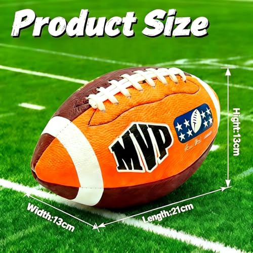Mini Soft Rubber Football – 21cm Outdoor Training Ball for Beginners, American Football Practice Ball, Inflatable Sports Ball for Pool & Beach, Adult/Teen Throwing Game Prize