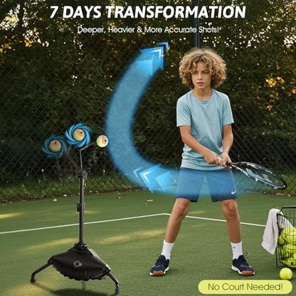 Tennis Training Aid,Tennis Practice Topspin Fast & Master Powerful Groundstrokes,Tennis Training Equipment for Beginners & Intermediate Players