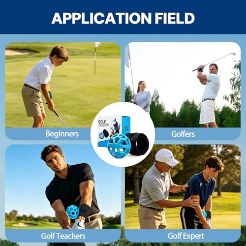 HRUIYL Golf Training Aid Ball with Wrist Strap, Golf Swing Trainer for Arm Control, Swing Path & Consistency, Practice Training Aid for Beginners Indoor Outdoor Use