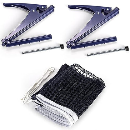 Hbaushun Collapsible Table Tennis Net,Training Competition Professional Ping Pong Net Portable Posts with Adjustable Strength Clip,Stable Base for Standard Table