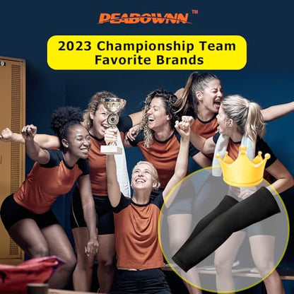 Volleyball Arm Sleeves youth girls - 5XS-2XL Compression Sleeves without pads for women teen girls tandem kids - size: Medium