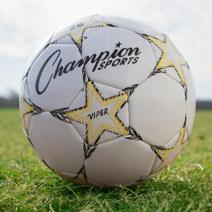 Champion Sports Viper Soccer Ball – TPU Soft-Touch Training Ball in Sizes 3,4,5 for Indoor/Outdoor Play