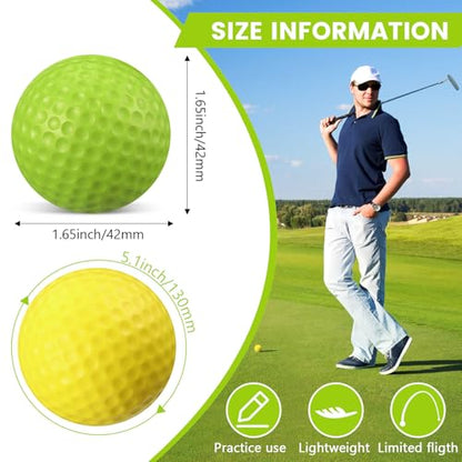 Junkin 80 Pcs Foam Golf Balls Practice Balls Realistic Feel and Flight Sport Training for Indoor or Outdoor Backyard Golf Training