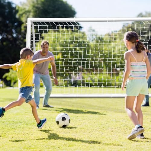 ZENY Portable Soccer Goal for Backyard,12x6 / 10x6.5 / 8x5 / 6x4 ft Kids Adults Soccer Net and Frame for Home Backyard Practice Training Goals, Soccer Training Equipment - style: 10 x 6.5 FT
