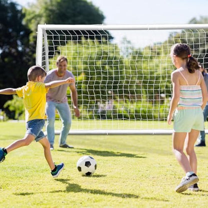 ZENY Portable Soccer Goal for Backyard,12x6 / 10x6.5 / 8x5 / 6x4 ft Kids Adults Soccer Net and Frame for Home Backyard Practice Training Goals, Soccer Training Equipment - style: 10 x 6.5 FT