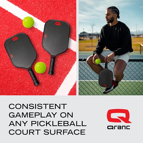 QRANC Pickleball Balls Indoor & Outdoor USAPA Approved, 40 Holes Per Ball, 8 Pack, Neon Green, Pickle Ball Gear Accessories