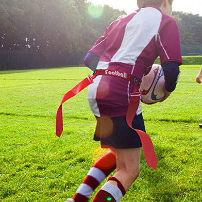 NANSHINE Flag Football Set,1pcs Adjustable Football Belt 3pcs Flags For Kids Youth Adults Outdoor Training And Games