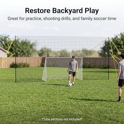3-in-1 Soccer Goal with Rebounder & Backstop Net, Soccer Training Equipment for Backyard, Soccer Rebounder for Shooting, Passing & Ball Control, Kids & Youth - style: Large Accessories