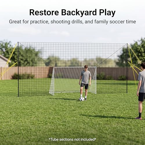 3-in-1 Soccer Goal with Rebounder & Backstop Net, Soccer Training Equipment for Backyard, Soccer Rebounder for Shooting, Passing & Ball Control, Kids & Youth - style: Standard Accessories