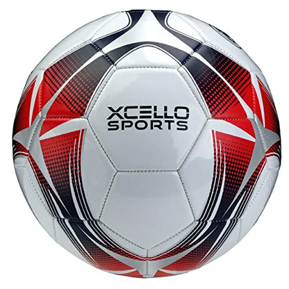Xcello Sports Soccer Ball Size 4 Assorted Graphics with Pump (Pack of 12)