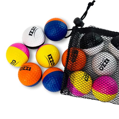 Izzo Golf Tru Spin Foam Practice Balls - with Option of shagger/Practice Set - style: Tru Spin 23 Pack