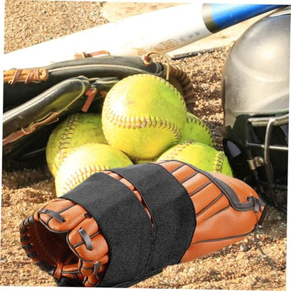BESPORTBLE Elastic Baseball Glove Strap with Fastener Adjustable Nylon Wrap for Baseball and Softball Gloves for Youth and Adult Players