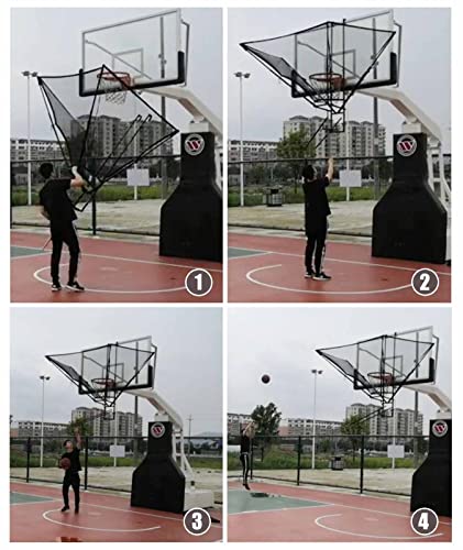 Basketball Shot Returner, Basketball Shooting Rebounder for Hoop, Basketball Return Net Attachment