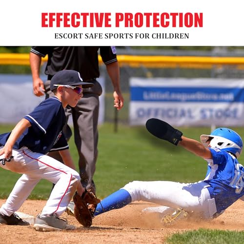 Baseball Sliding Mitt, Youth Sliding Glove Hand Guard for Baserunning, Ambidextrous Left or Right, Neoprene with Aluminum Reinforcement and Padded Palm, for Baseball and Softball