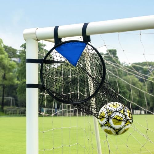 2 Pcs Soccer Training Net with 1 Pcs Target, 22 inch Top Bins Soccer Target Goal for Goal Training Easy to Attach Detach Ball Top Bin for Football Shooting Accuracy Practice Equipment Trainer Gift
