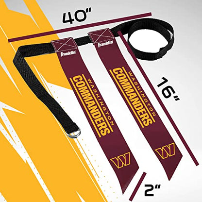 Franklin Sports NFL Team Flag Football Sets - Belts + Flags - Kids + Adults - Fits Up to 36" Waist - NFL Licensed