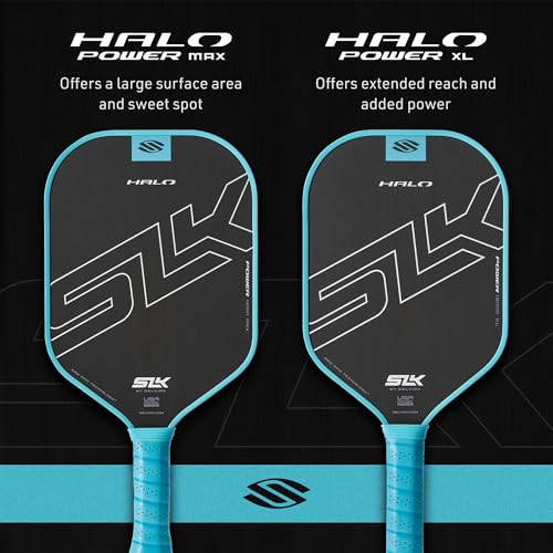 Selkirk Sport SLK Halo Raw Carbon Fiber Pickleball Paddle | Power, Pro and Control Pickleball Paddles | T700, 18K Ultraweave, Aramid Fiber LinkWeave | Designed & Controlled in USA