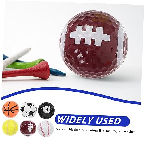 UKCOCO Golf Practice Balls Rubber Training Balls for Golfers Sports Design Resistant to Wear and Impact for Driving Range and Skill Improvement Random Color