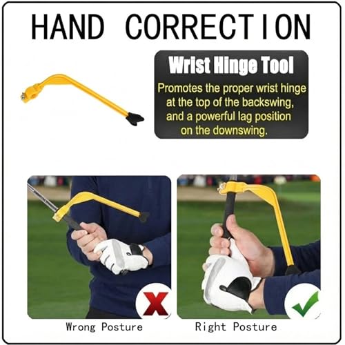 Golf Swing Trainer Training Set for All Levels, Golf Posture Correction Aids to Improve Swing Posture, Tempo and Shot Consistency - style: 5-Piece