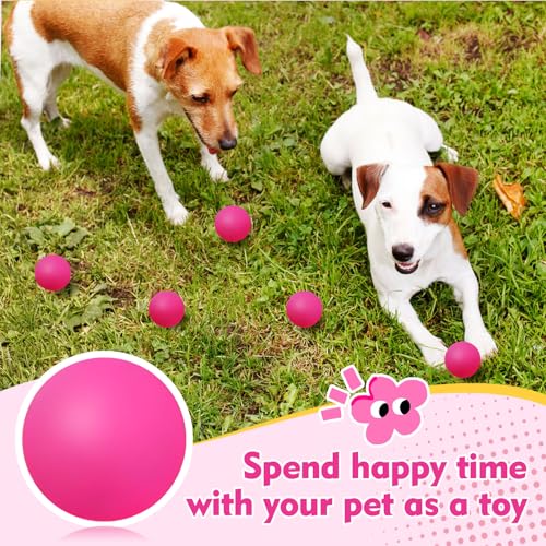 Soulchen 40mm Glow in The Dark Table Tennis Balls Bulk, Carnival Game Night, Neon Birthday Party Favors, Classroom Rewards, Goodie Bag Filler, Pet Playmate - color: Hot Pink, size: Solid