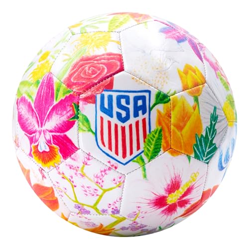 Icon Sports Officially Licensed US Soccer Federation Soccer Ball - USSF149BL White Size 5