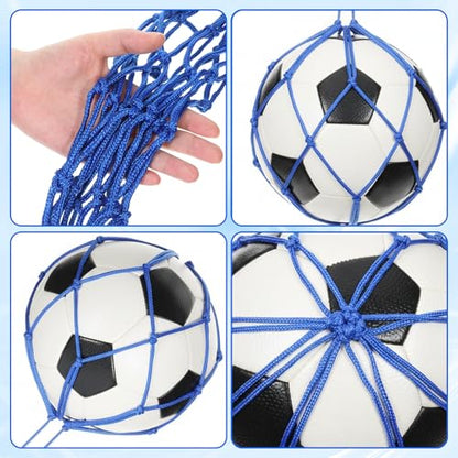 2 Pcs Soccer Kick Trainer, Football Return Net Fits Size 3, 4, 5 Balls Soccer Training Aid Equipment for Throw Solo Juggling Practice